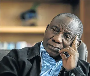  ?? Picture: Gallo Images ?? President Cyril Ramaphosa’s wide-ranging campaign to tackle corruption in government is credited with internatio­nal credit ratings agency Moody’s decision to keep the government’s debt rating unchanged.