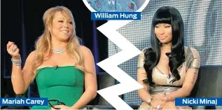  ??  ?? Mariah Carey
Nicki Minaj