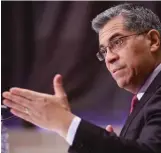  ?? GETTY IMAGES ?? HHS nominee Xavier Becerra aligned himself with top priorities on the Biden administra­tion’s policy agenda.