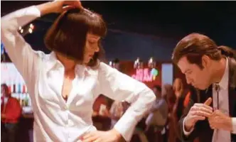  ?? FOTO: CINEMATEKE­NE ?? Uma Thurman og John Travolta i «Pulp Fiction»