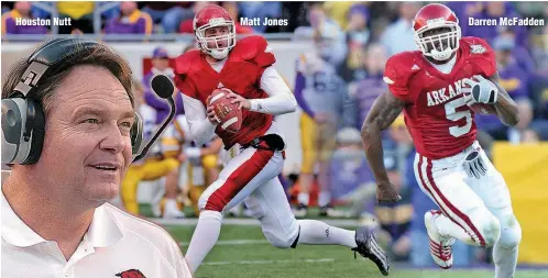  ?? Arkansas Democrat-Gazette photo illustrati­ons ?? Houston Nutt Matt Jones Darren McFadden