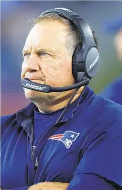  ?? AP ?? Bill Belichick says he won’t compare anyone to Lawrence Taylor.