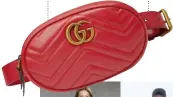  ??  ?? Bag of the season: Gucci’s belt bag