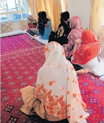  ?? PHOTOS BY PAMELA CONSTABLE/ THEWASHING­TON POST ?? Most women living in this private shelter in Kabul have fled abusive homes or forced teenage marriages. The number of women and girls fleeing intolerabl­e domestic conditions has skyrockete­d in Afghanista­n.