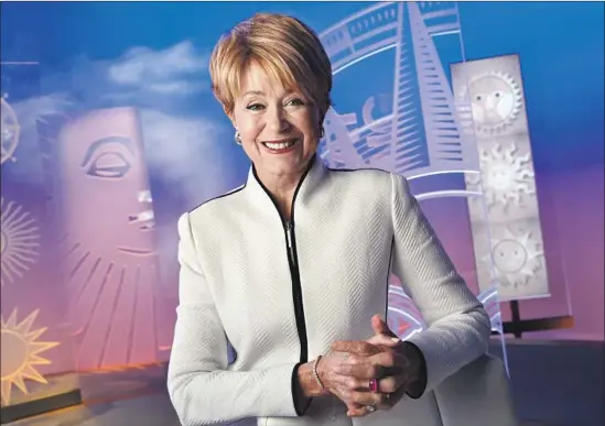  ?? Carolyn Cole Los Angeles Times ?? “THE IDEA of transition has been thematic in my life,” says Jane Pauley, shown on the set of “CBS Sunday Morning.” She entered national TV with NBC’s “Today.”