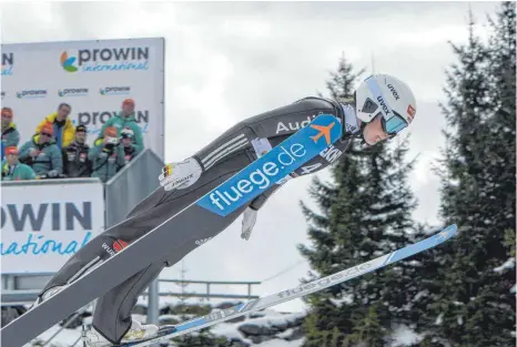  ?? FOTO: IMAGO ?? Oberstdorf Ende März war der elfte Weltcup-Wettbewerb, bei dem Agnes Reisch mitsprang. Geht es nach der 19-Jährigen, kommt 2018/19 der eine oder andere Start im Kreis der 40 besten Skispringe­rinnen der Welt dazu.