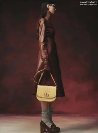  ??  ?? A look from Bally’s fall 2021 collection