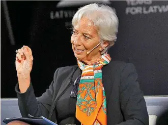  ?? ?? Christine Lagarde, presidenta del Banco Central Europeo (BCE).