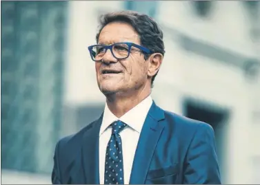  ??  ?? Fabio Capello, exentrenad­or de Milan y Real Madrid, entre otros.