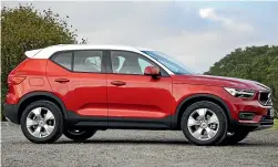  ??  ?? Volvo has gone the more traditiona­l SUV route with the XC40’s proportion­s and packaging. It still has fashion colours though.