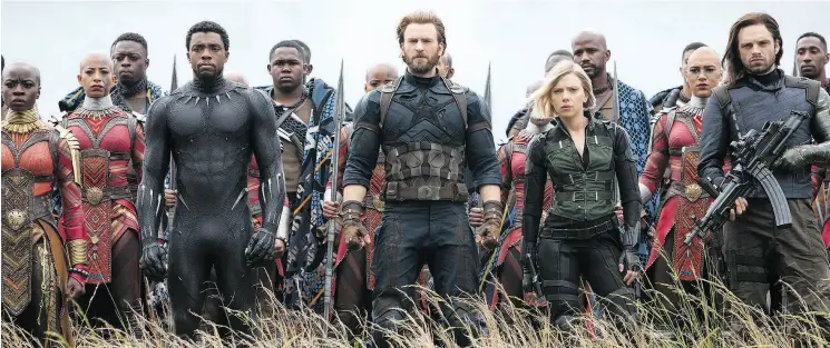  ?? PHOTOS: CHUCK ZLOTNICK / MARVEL STUDIOS 2018 ?? In Infinity War and a subsequent Avengers movie that will open in May 2019, Joe and Anthony Russo’s task is to seamlessly incorporat­e dozens of major characters, all while bringing the Marvel franchise to a satisfying conclusion. “We’re not making any...