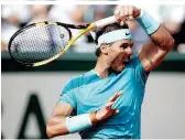  ??  ?? Der Finalgegne­r: Rafael Nadal trifft am Sonntag auf Dominic Thiem. Der Spanier hat die French Open zehn Mal gewonnen