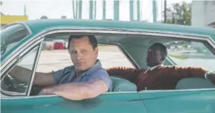  ?? UNIVERSAL PICTURES ?? Viggo Mortensen and Mahershala Ali in “Green Book.”