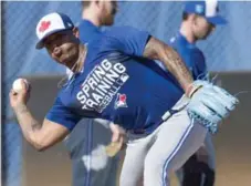  ?? FRANK GUNN/THE CANADIAN PRESS ?? Jays pitcher Marcus Stroman is bothered more by the arbitratio­n process than the result. “Everything about it sucks,” he said.