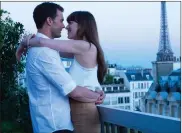  ??  ?? James Dornan and Dakota Johnson in Fifty Shades Freed