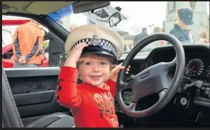  ??  ?? At the wheel You're never too young to join up