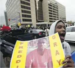  ?? Alex Brando n / the asociat ed press ?? The Baltimore State’s Attorney’s Office will now decide whether to file criminal charges over Freddie Gray’s death.