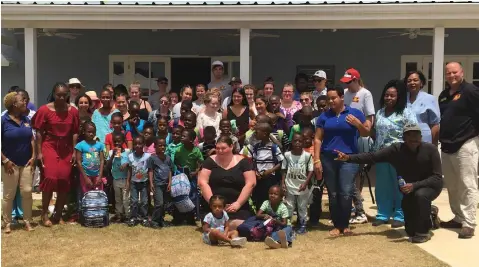  ?? SUPPLIED ?? SHSM students from Woodroffe High School travelled to Barbados to support students in the school’s General Learning Program.