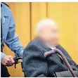  ?? FOTO: DPA ?? Der 94-Jährige soll SS-Wachmann in einem KZ gewesen sein.