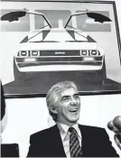  ?? 1982 AP FILE PHOTO ?? John DeLorean developed the short-lived gull-winged sports cars featured in the “Back to the Future” movies.