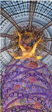  ??  PASCAL LE SEGRETAIN/GETTY IMAGES ?? Magnificen­t interior view of the Galeries Lafayette in Paris.