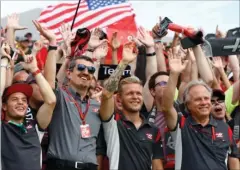  ?? FOTO: HAAS F1 TEAM ?? Resultatma­essigt var USA’s Grand Prix en skuffelse, men turen til fan-området Haas Hill på Circuit of the Americas var et triumftog.