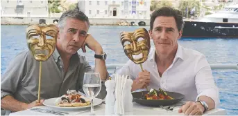  ??  ?? Steve Coogan, left, and Rob Brydon have shared many a trip together. This time, they venture to Greece.