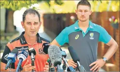  ?? GETTY IMAGES ?? ▪ New Australian coach Justin Langer was Cameron Bancroft’s former coach at Western Australia.