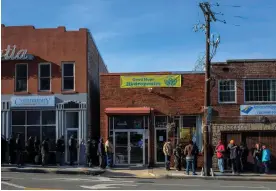  ?? Photograph: Bill O'Leary/Getty Images ?? A hydroponic­s shop in Washington DC hosted a marijuana plant seed giveaway in 2017 to help consumers start home cultivatio­n.