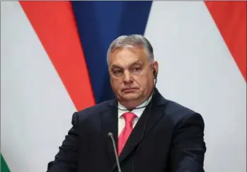  ?? ?? Ungarns premiermin­ister, Viktor Orbán, får kritik for at bremse Sveriges optagelse i Nato. Foto: Bernadett Szabo/Reuters