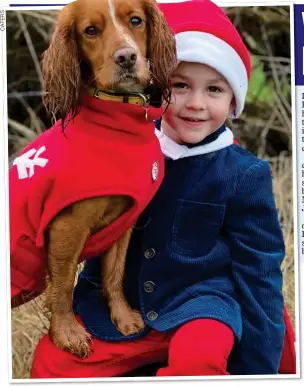  ??  ?? INSEPARABL­E: Four-year-old Leon Kirby-Bulner with Fern the cocker spaniel