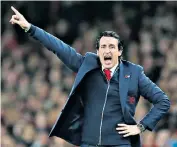  ??  ?? Fanatical commitment: Unai Emery revealed he has been watching gangster epic
