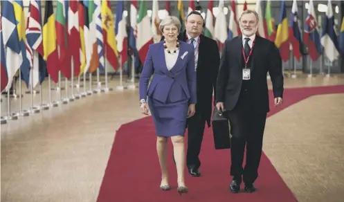  ?? PICTURE: GETTY IMAGES ?? 0 Prime Minister Theresa May arrives at the Council of the European Union for the first day of the European Council leaders’ summit