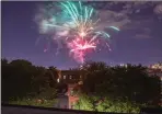  ??  ?? Amateur fireworks over Brooklyn, N.Y.
