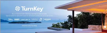  ?? REALOGY VIA THE NEW YORK TIMES ?? Home buyers who close on a home with an agent they find through TurnKey will get up to $5,000in goods and services from Amazon as announced on Tuesday and shown in an advertisem­ent.