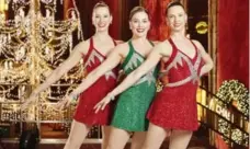  ?? CARL SCHEFFEL/THE ASSOCIATED PRESS ?? From left, Rockettes Kristin, Alison and Lisa Jantzie are all from Alberta.