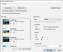  ??  ?? Mit Easy HDR erstellen Sie sehr leicht und einfach ein HDR-BILD aus einer Bildsequen­z oder auch aus einem Einzelbild.