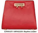  ??  ?? LINDLEY ARNOLDY: Hayden Lasher “Kathryn” evening bag