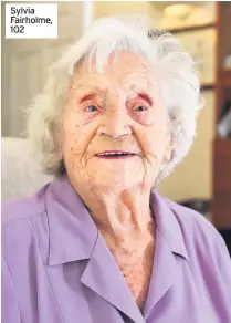  ??  ?? Sylvia Fairholme, 102