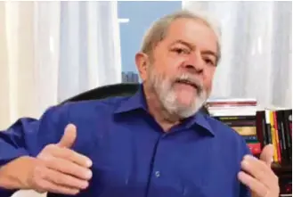  ?? RADIO TRIANON ?? Facebook. Entrevista concedida por Lula à rádio foi transmitid­a na página do ex-presidente