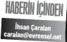  ?? İhsan Çaralan caralan@evrensel.net ??