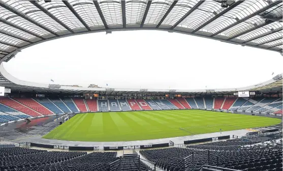  ?? SNS. ?? Hampden Park has played host to Scotland internatio­nal fixtures since 1906 and officially been the national stadium since 1925.