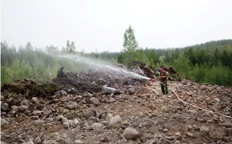  ?? Bild: TT ?? SKOGSBRAND. Det ska vara lätt att göra rätt och det ska vara enkelt att göra en insats, framför allt under extraordin­ära omständigh­eter som sommarens bränder.