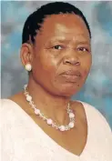  ??  ?? Jane Manganye, deputy speaker of the North West legislatur­e.