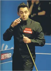  ??  ?? Ronnie O’Sullivan