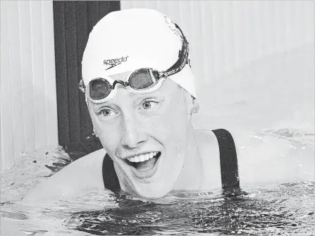  ?? CANADIAN PRESS FILE PHOTO ?? Seventee-year-old swimmer Taylor Ruck of Canada won eight medals in the pool at the Commonweal­th Games.