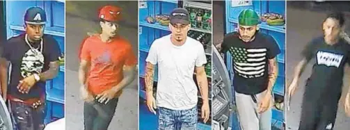  ?? NYPD/HANDOUT ?? The NYPD is seeking the public’s help identifyin­g these individual­s in connection with the homicide of Lesandro Guzman-Feliz, 15, of the Bronx.