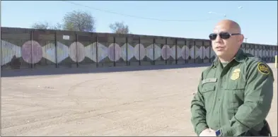  ??  ?? El Centro Sector Assistant Chief Border Patrol Agent David Kim said the replacemen­t of a two-mile stretch of the internatio­nal boundary west of the downtown port of entry in Calexico should provide additional safety for agents who patrol the area....