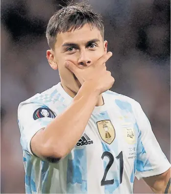  ?? RAFAEL MARIO QUINTEROS ?? Paulo Dybala. Se va de la Juve, podría ir al Inter o la Premier League.