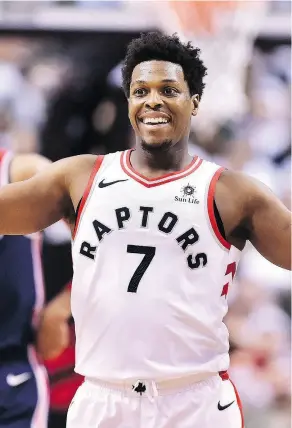  ?? FRANK GUNN / THE CANADIAN PRESS / FILES ?? Toronto Raptors point guard Kyle Lowry’s attitude will be key for the club to have success this season.